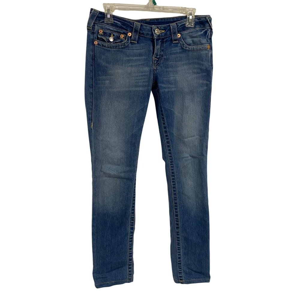 True Religion Straight Leg Jeans Low Rise Size 27